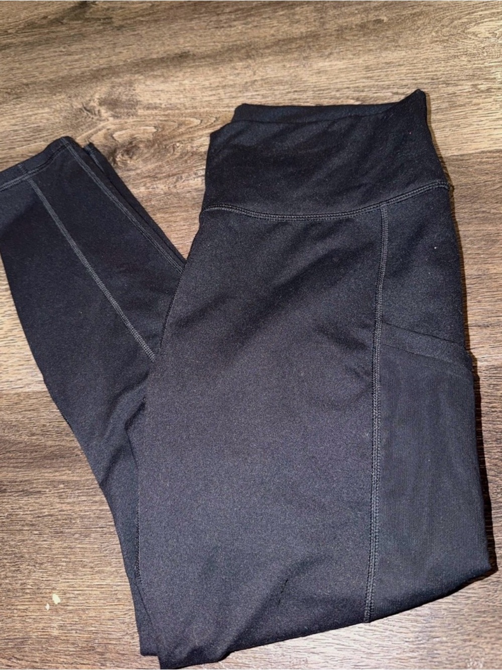 Fabletics Power Hold Black High-Waist Pocket Leggings Large